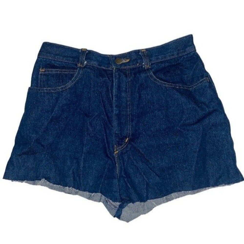 Postridge High Waisted Jean Shorts Women’s 27 Jorts Denim USA 1.5” Festival Boho